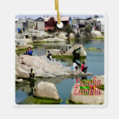 ZM005 LUSAKA, Zambia, Afrika, Keramisch Ornament (Voorkant)