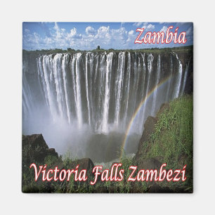 ZM007 ZAMBIA, Victoria Herfsten Zambezi, Fridge Magneet