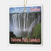 ZM007 ZAMBIA, Victoria Herfsten Zambezi, Keramisch Ornament (Links)