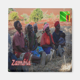ZM009 ZAMBIA, Zambiaanse vrouwen, Afrika, Fridge Magneet