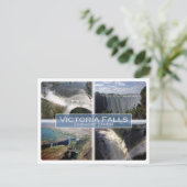 ZM Zambia - Zimbabwe - Victoria Herfsten - Briefkaart (Staand voorkant)