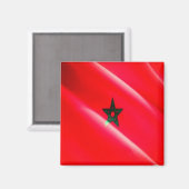 zMA002 MOROCCO, Waving Flag, Afrika, Fridge Magneet (Voorkant / Achterkant)