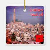 zMA005 CASABLANCA, Marokko, Afrika, Keramisch Ornament (Achterkant)