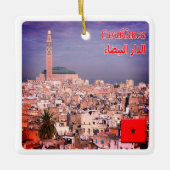 zMA005 CASABLANCA, Marokko, Afrika, Keramisch Ornament (Voorkant)