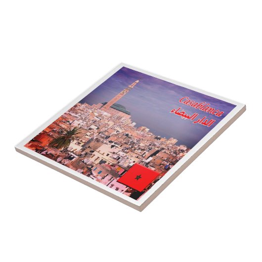 zMA005 CASABLANCA, Marokko, Afrika, Tegeltje (Zijkant)