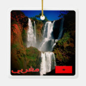 zMA006 MAROKKO, d'Ouzoud Herfsten, Afrika, Keramisch Ornament (Achterkant)