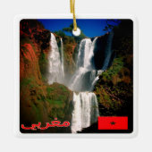 zMA006 MAROKKO, d'Ouzoud Herfsten, Afrika, Keramisch Ornament (Voorkant)