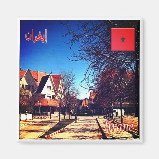zMA010 IFRANE, Marokko, Afrika, Fridge Magneet (Voorkant)