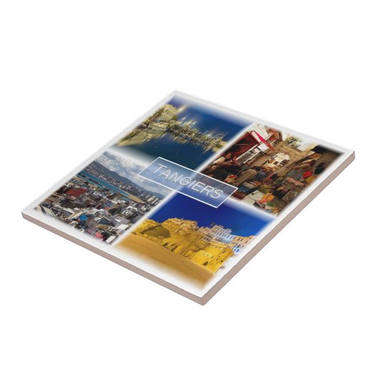 zMA012 TANGIERS, Mosaic, Marokko, Afrika, Tegeltje (Zijkant)