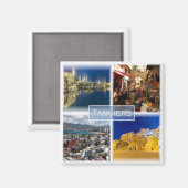 zMA012 TANGIERS, Mozaïek, Marokko, Afrika, Fridge Magneet (Voorkant / Achterkant)