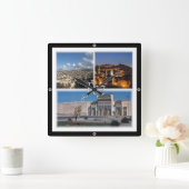 zMA016 FEZ, Mosaic, Marokko, Afrika, Vierkante Klok (Huis)