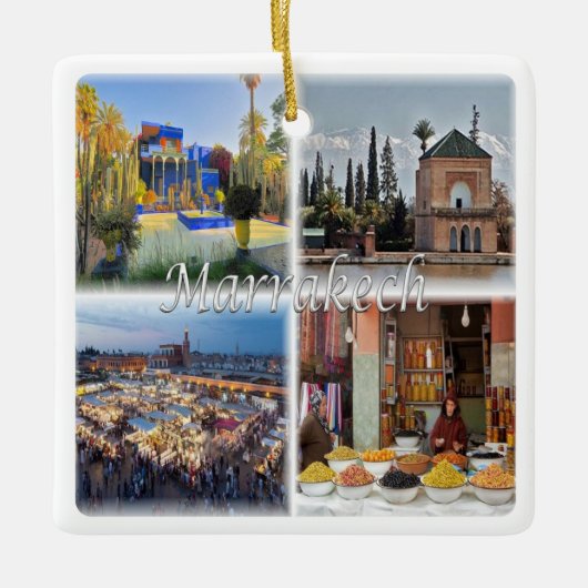 zMA017 MARRAKECH mosaic, Marokko, Afrika, Keramisch Ornament (Voorkant)