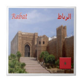 zMA018 RABAT, Marokko, Afrika, Tegeltje (Voorkant)