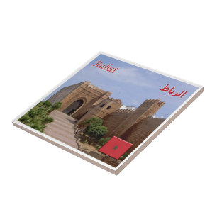 zMA018 RABAT, Marokko, Afrika, Tegeltje