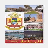 zMA019 RABAT, Mozaïek, Marokko, Afrika, Fridge Magneet (Voorkant)