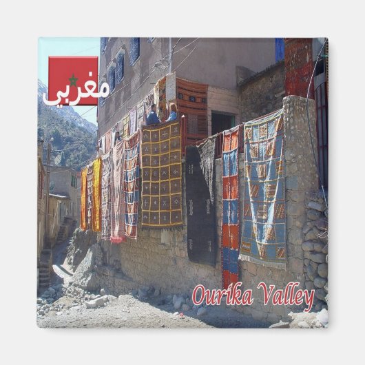 zMA021 MOROCCO, Ourika Valley, Afrika, Fridge Magneet (Voorkant)