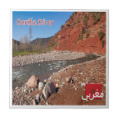 zMA022 MAROKKO, Ourika River, Afrika, Tegeltje (Voorkant)