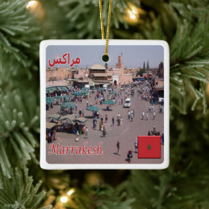 zMA025 MARRAKESH, Marokko, Afrika, Keramisch Ornament