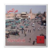 zMA025 MARRAKESH, Marokko, Afrika, Tegeltje (Voorkant)