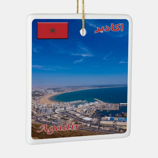 zMA026 AGADIR, Marokko, Afrika, Keramisch Ornament (Rechts)