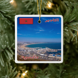 zMA026 AGADIR, Marokko, Afrika, Keramisch Ornament