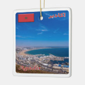 zMA026 AGADIR, Marokko, Afrika, Keramisch Ornament (Links)