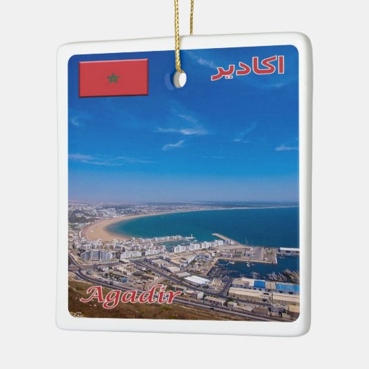 zMA026 AGADIR, Marokko, Afrika, Keramisch Ornament (Links)