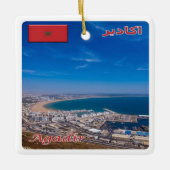 zMA026 AGADIR, Marokko, Afrika, Keramisch Ornament (Voorkant)