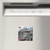 zMC003-jachten bij MONACO, Fridge Magneet (Insitu (Vaatwasser))