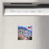 zMC005 PRINCIPALITEIT MONACO panorama, Fridge Magneet (Insitu (Vaatwasser))