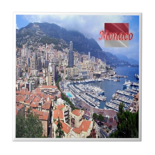 zMC005 VORSTENDOM MONACO, Tegeltje (Voorkant)