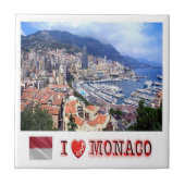 zMC007 VORSTENDOM MONACO, I Love, Tegeltje (Voorkant)
