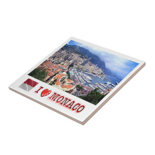 zMC007 VORSTENDOM MONACO, I Love, Tegeltje
