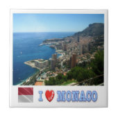 zMC008 VORSTENDOM MONACO, I Love, Tegeltje (Voorkant)