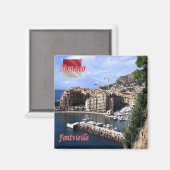 zMC009 FONTVIEILLE, Monaco, Fridge Magneet (Voorkant / Achterkant)