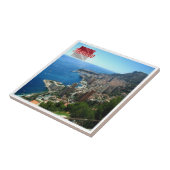 zMC010 PRINCIPALITEIT VAN MONACO, uitzicht Tegeltje (Zijkant)