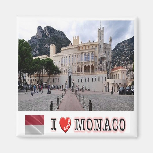 zMC013 PALAIS DE MONACO, I Love, Fridge Magneet (Voorkant)