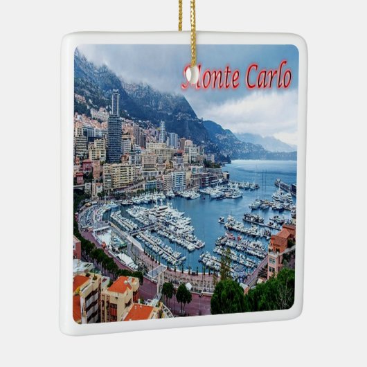 zMC018 MONTE CARLO Panorama, Monaco Keramisch Ornament (Rechts)