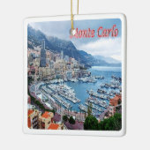 zMC018 MONTE CARLO Panorama, Monaco Keramisch Ornament (Links)