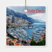 zMC018 MONTE CARLO Panorama, Monaco Keramisch Ornament (Achterkant)