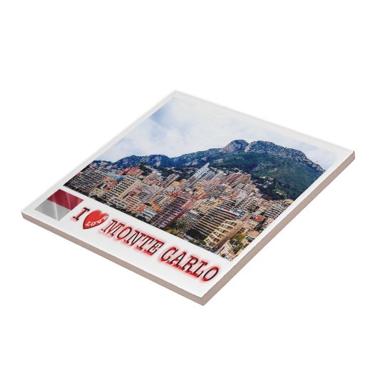 zMC019 MONTE CARLO, Monaco, Tegeltje (Zijkant)