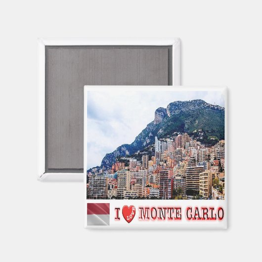 zMC020 MONTE CARLO, Monaco, Fridge Magneet (Voorkant / Achterkant)