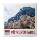 zMC020 MONTE CARLO, Monaco Tegeltje (Voorkant)