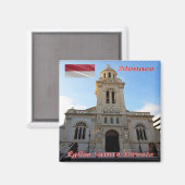 zMC022 Monte Carlo, CHURCH SAINTE-DÉVOTE, Fridge Magneet (Voorkant / Achterkant)