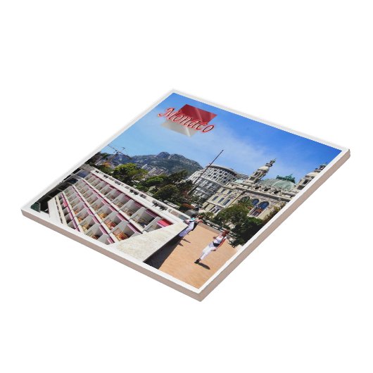 zMC026 MONACO, Europa, Tegeltje (Zijkant)