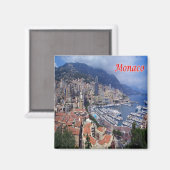 zMC029 MONACO, Europa, Fridge Magneet (Voorkant / Achterkant)