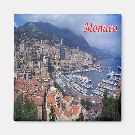 zMC029 MONACO, Europa, Fridge Magneet (Voorkant)