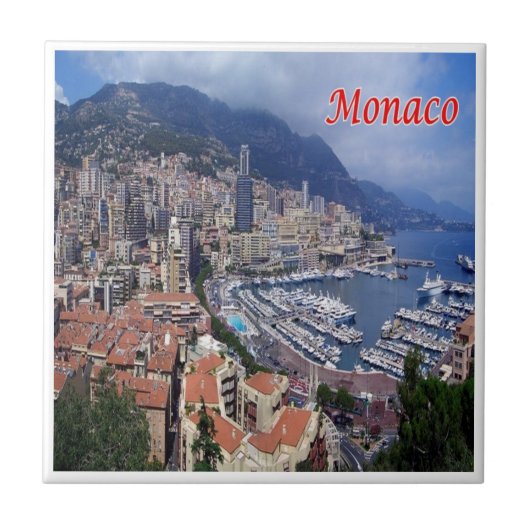 zMC029 MONACO, Europa, Tegeltje (Voorkant)