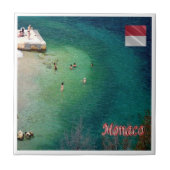 zMC030 MONACO het zee, Europa, Tegeltje (Voorkant)