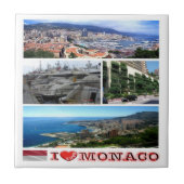 zMC035 MONACO collage "I Love", Tegeltje (Voorkant)